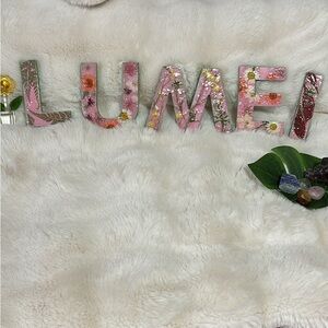 Customizable Floral Decorative Letters